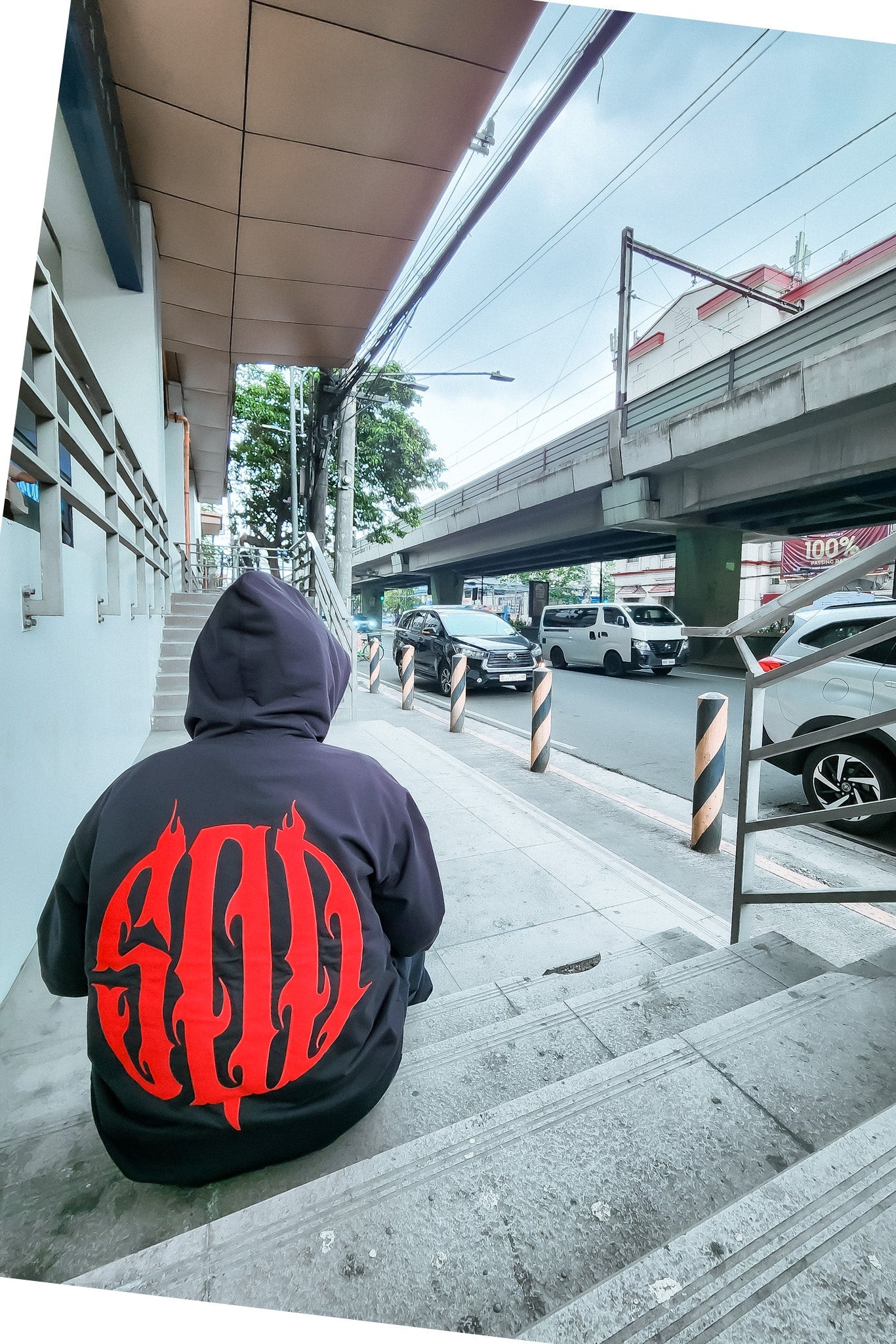 500 OG LOGO | BLACK HOODIE JACKET