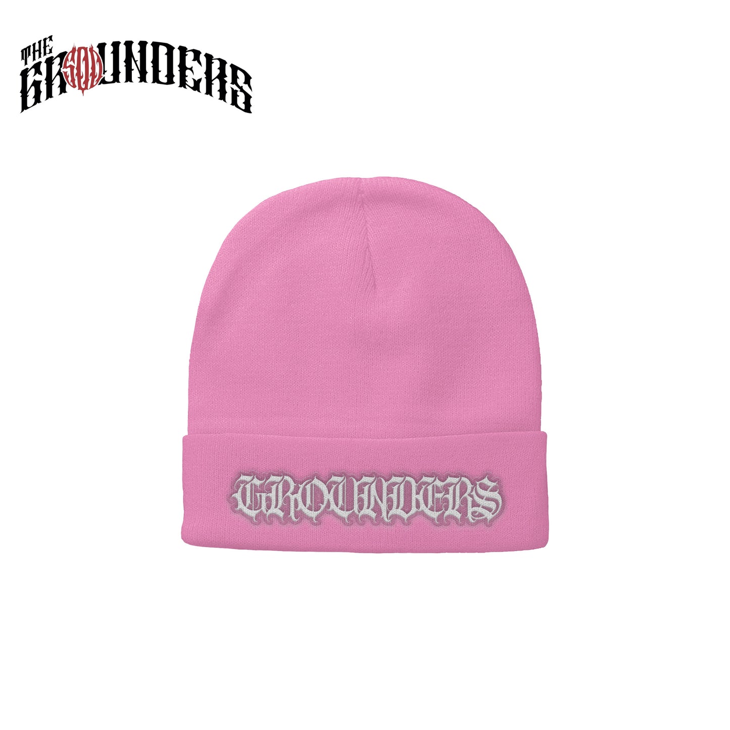 TG PINK BEANIE OLD ENGLISH EMBRO