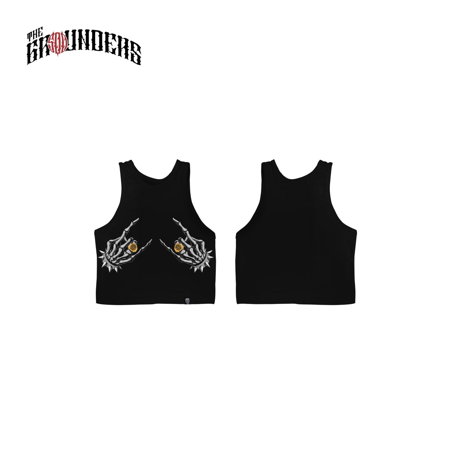 TG RAKENROL RIB-KNITTED CROP TANKTOP
