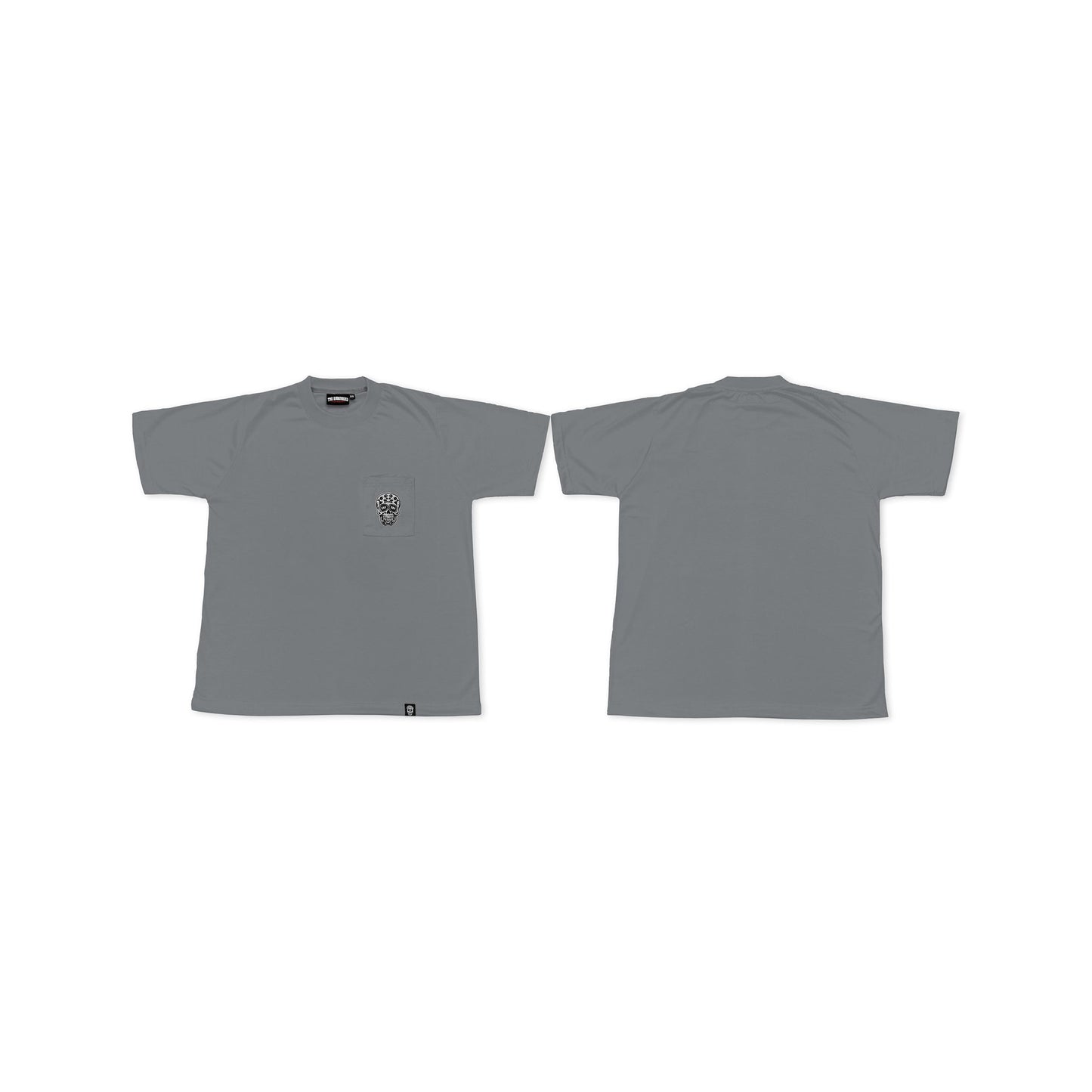 BLUISH GRAY SQUARED POCKET TEE