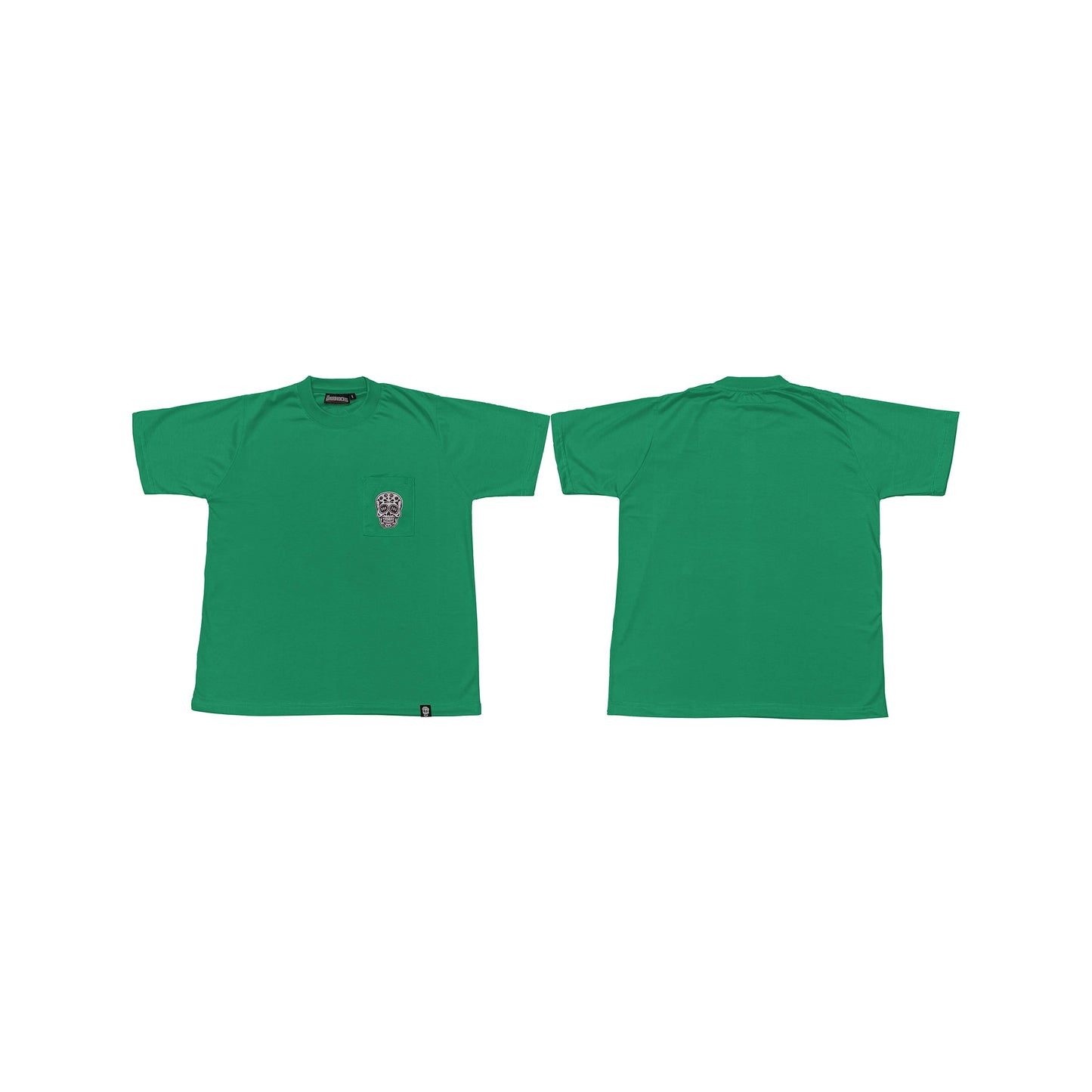 EMERALD GREEN SQUARED POCKET TEE