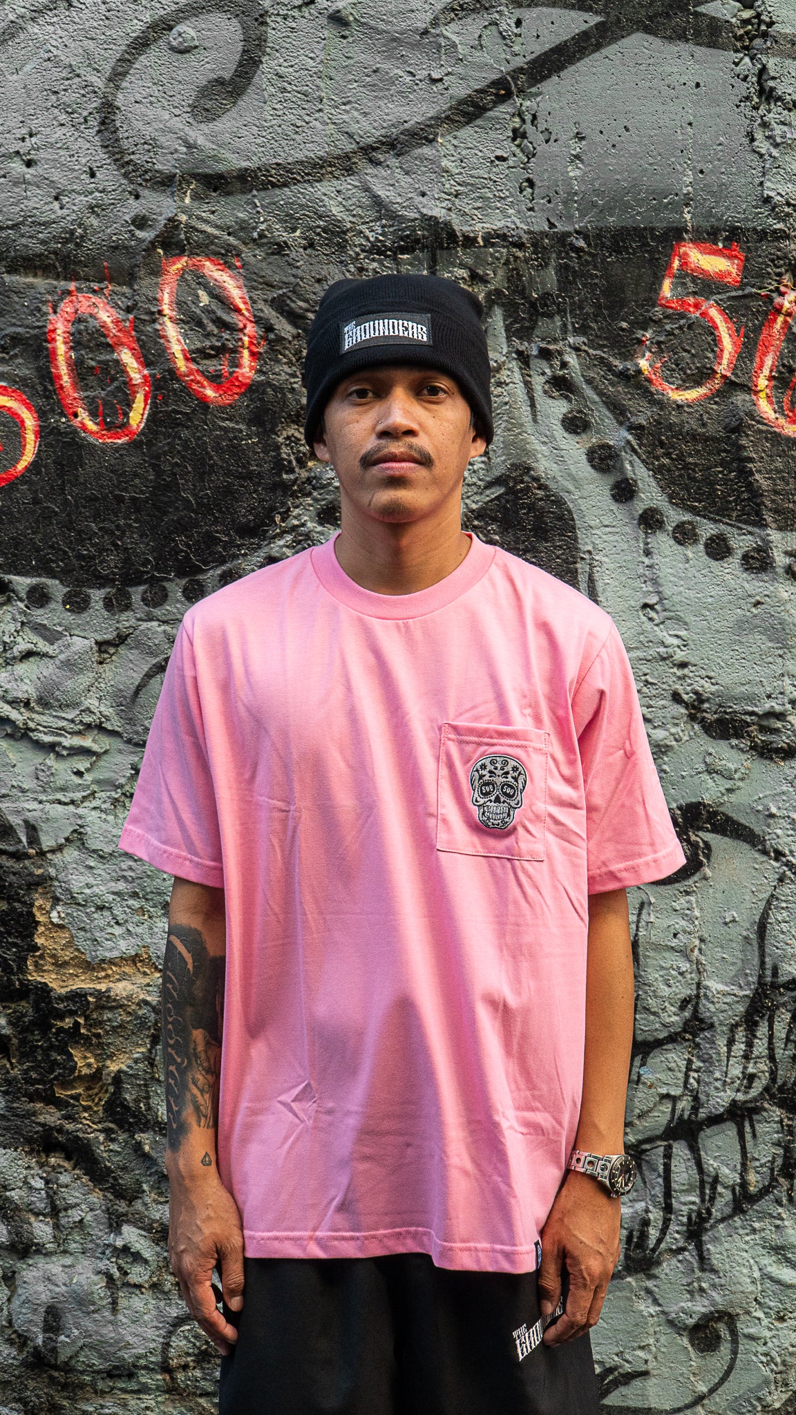 LIGHT PINK SQUARED POCKET TEE