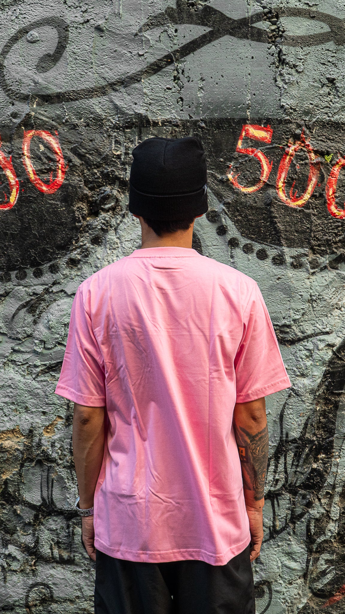 LIGHT PINK SQUARED POCKET TEE