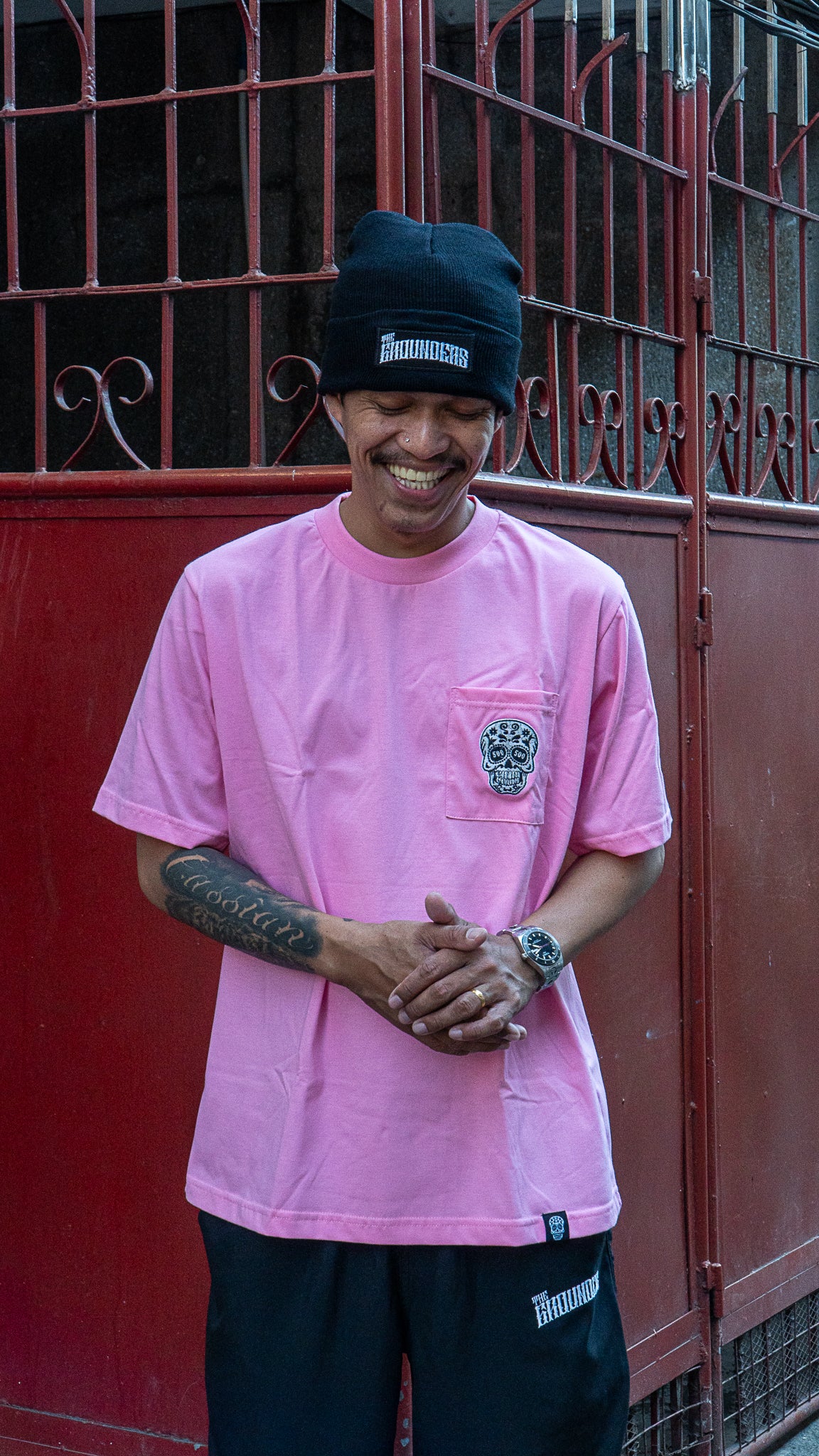 LIGHT PINK SQUARED POCKET TEE