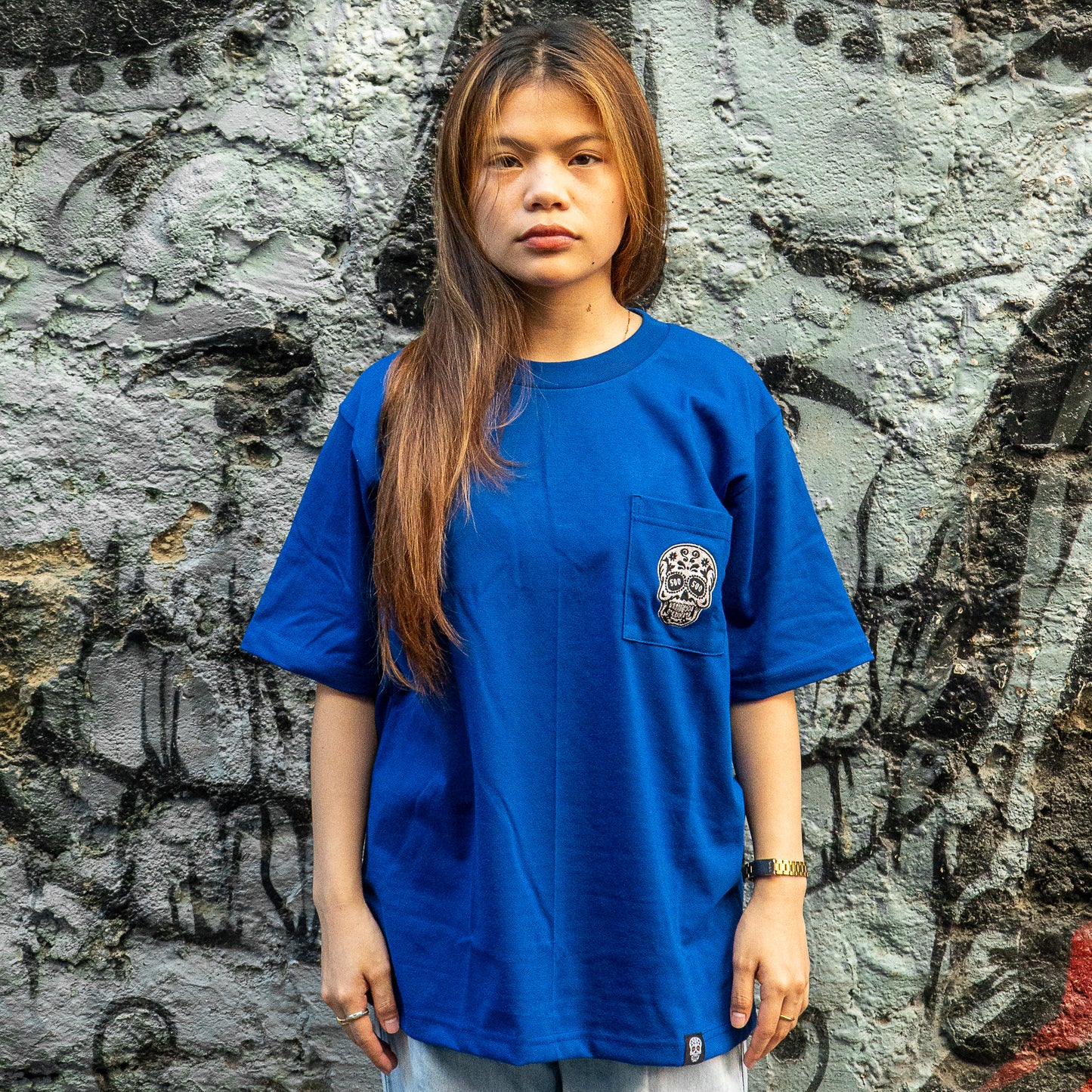 ROYAL BLUE SQUARED POCKET TEE