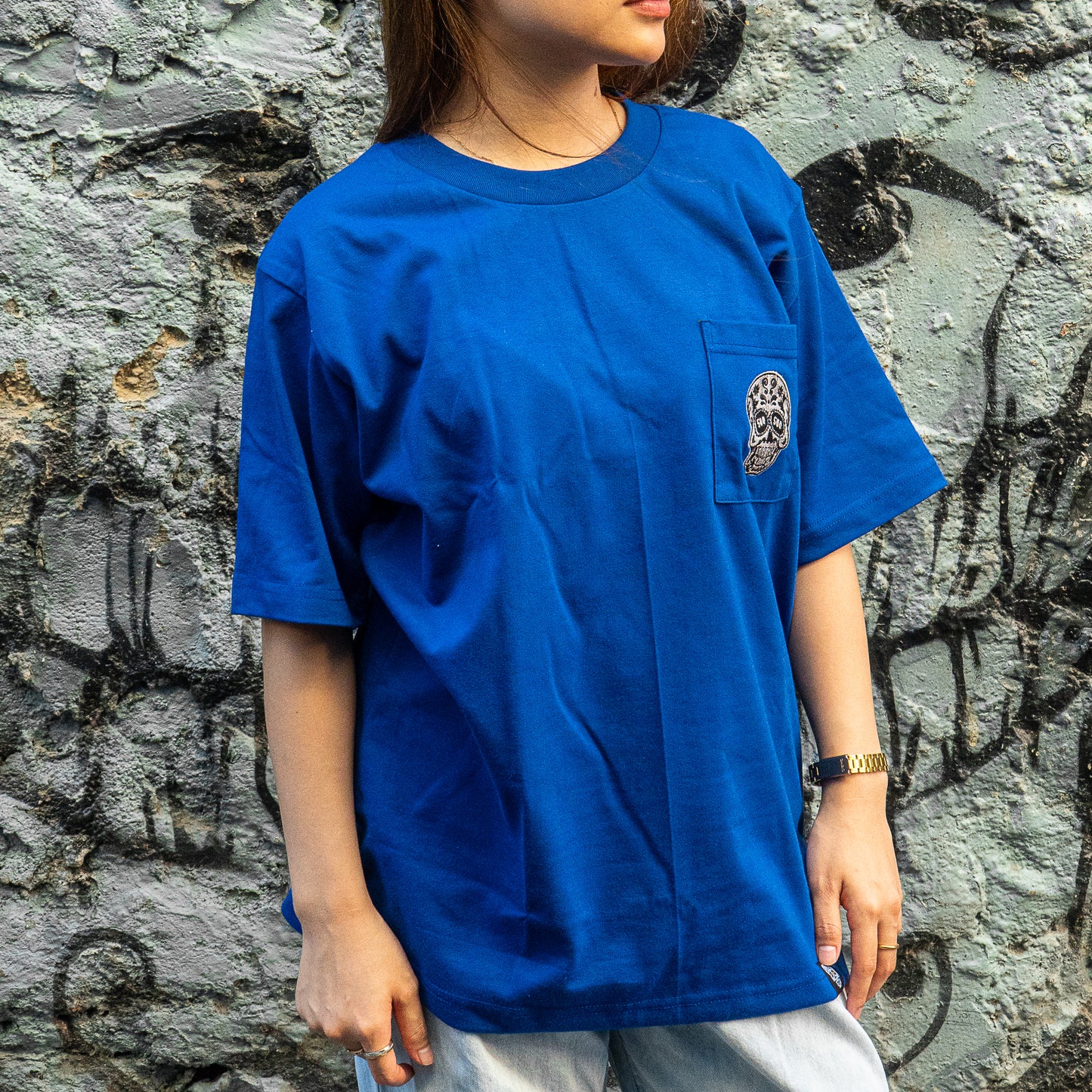 ROYAL BLUE SQUARED POCKET TEE