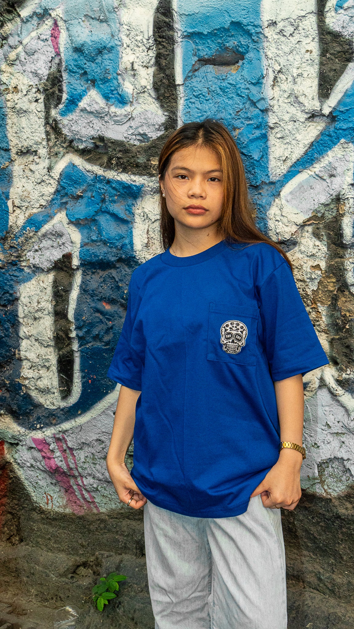 ROYAL BLUE SQUARED POCKET TEE