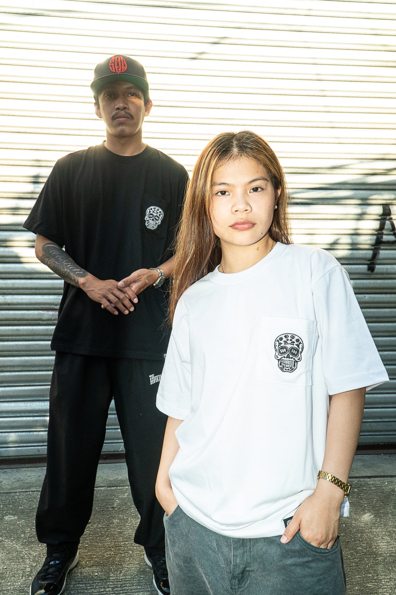 WHITE SQUARED POCKET TEE