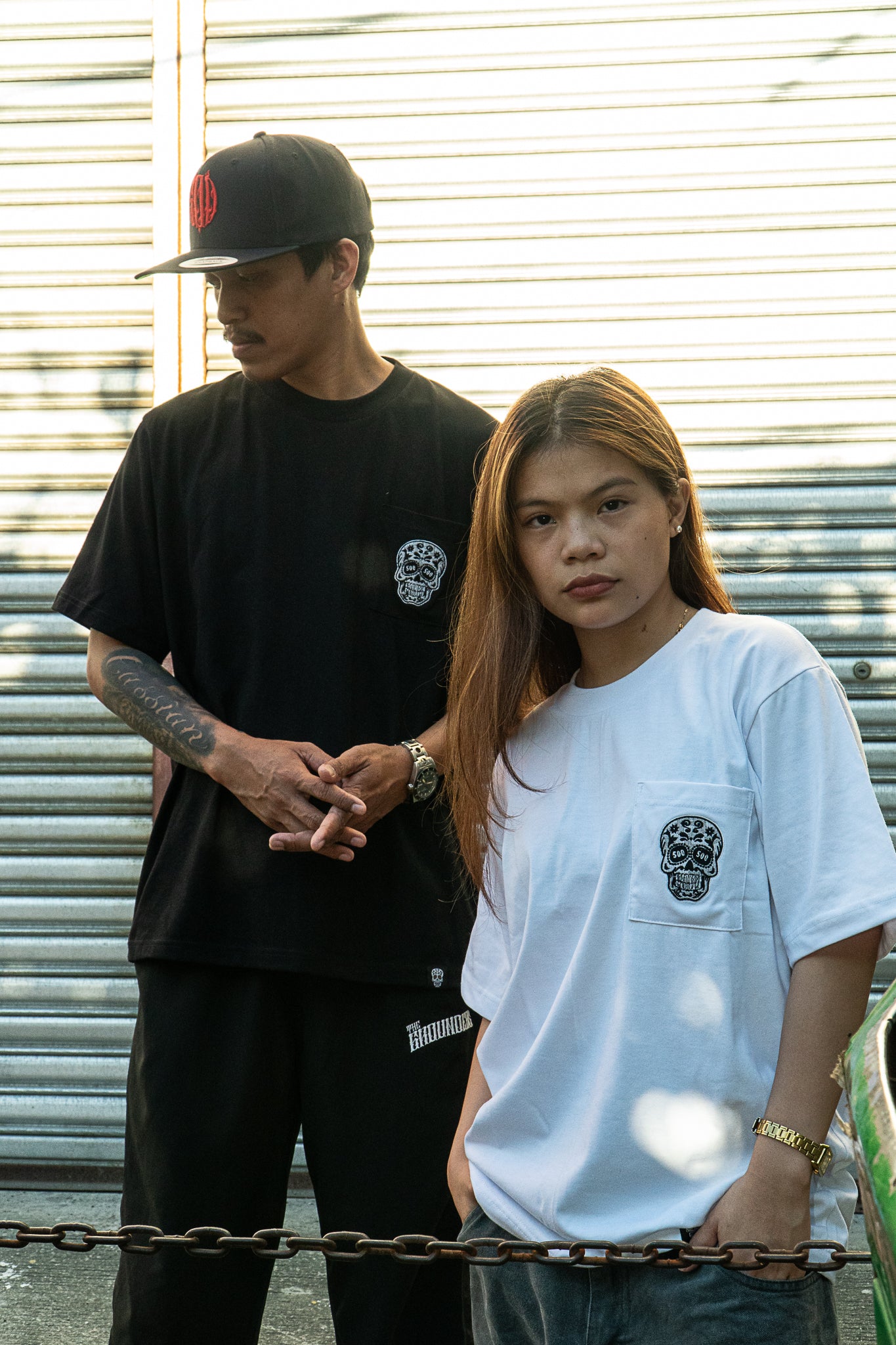 WHITE SQUARED POCKET TEE