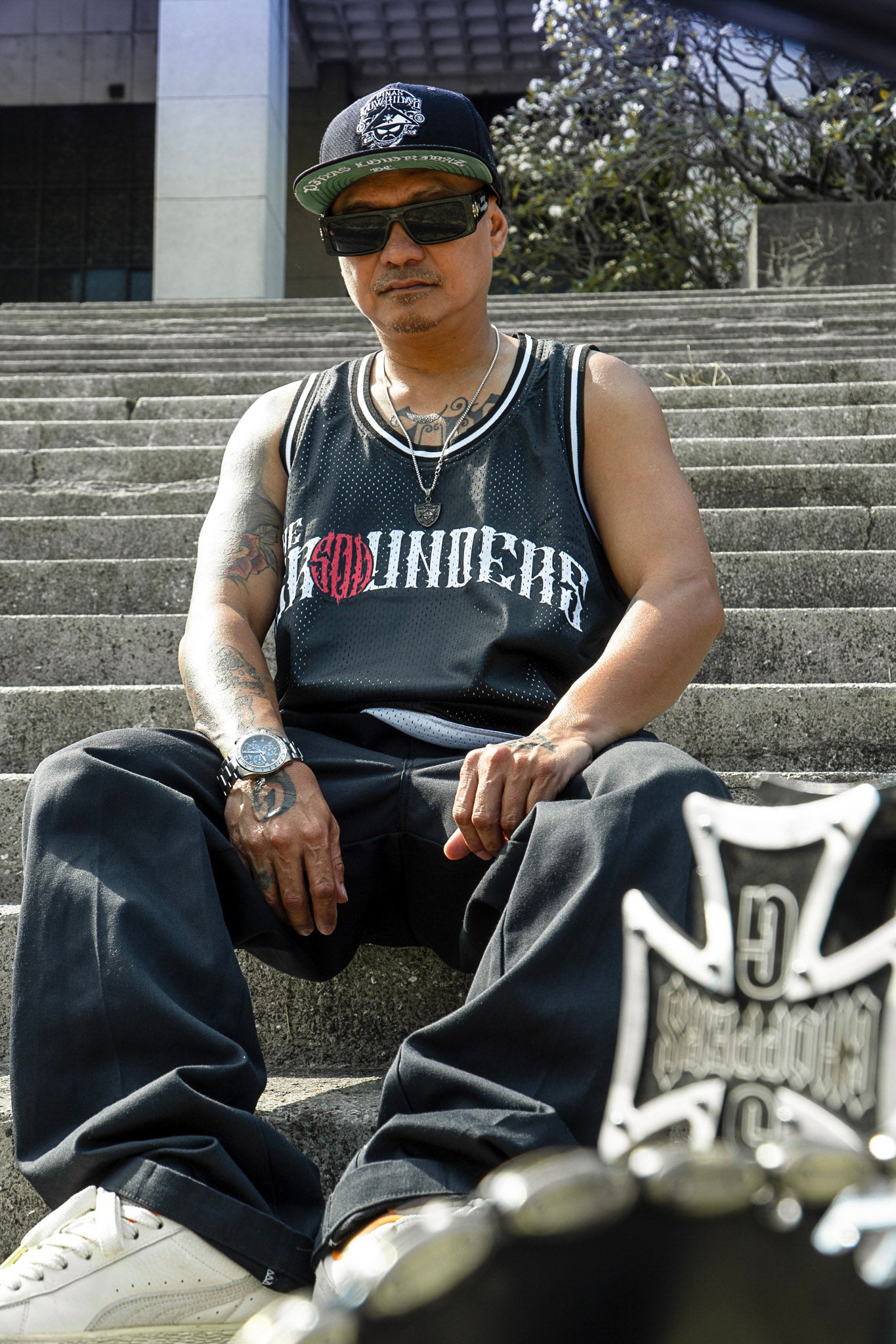 REVERSIBLE SANDO JERSEY (Black White)