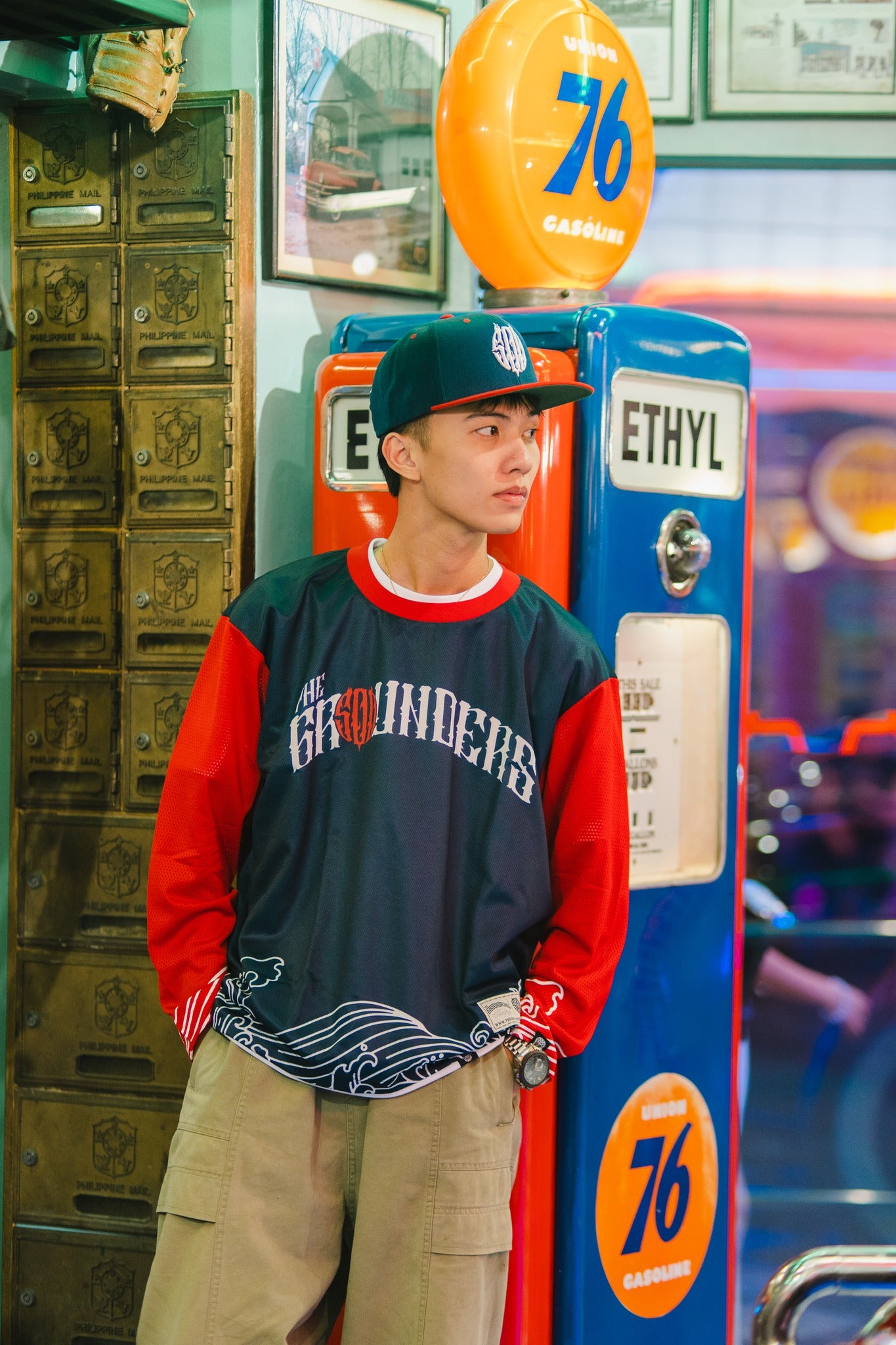 TG ORIENTAL LONGSLEEVE JERSEY (Blue Red)