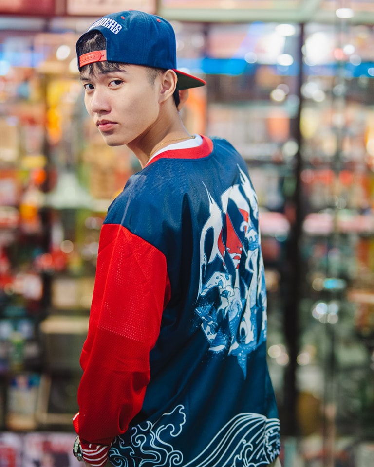 TG ORIENTAL LONGSLEEVE JERSEY (Blue Red)