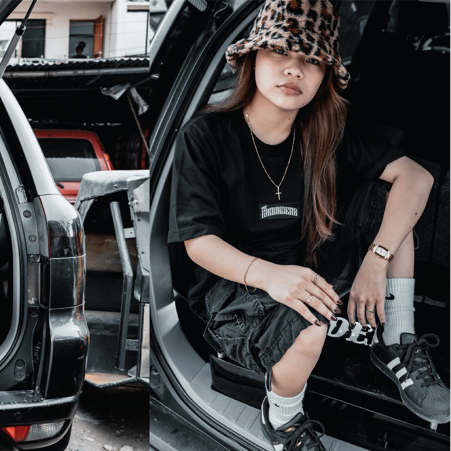 BLACK PATCH TEE