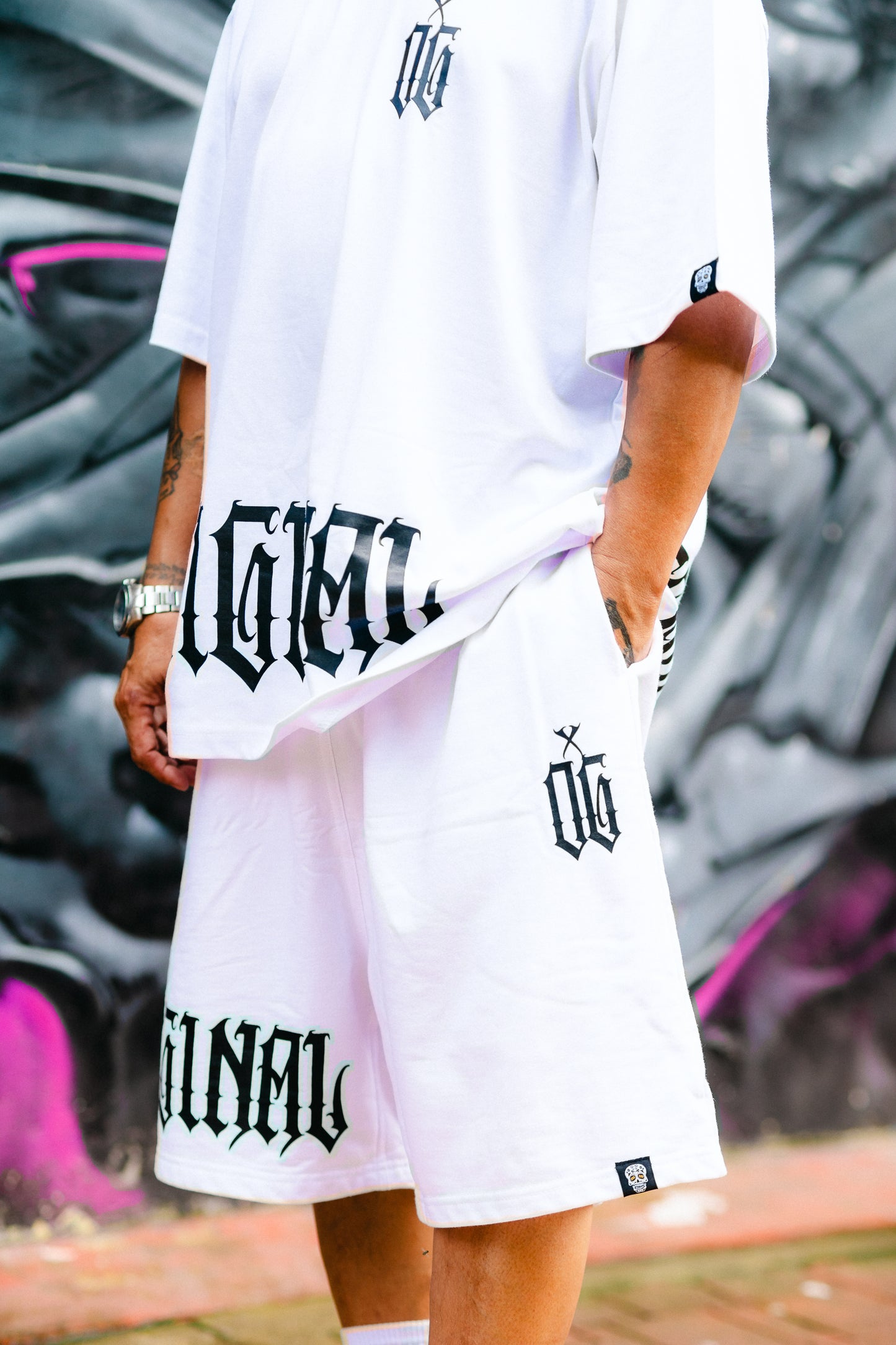 ORIGINAL GROUNDERS SWEATSHORT WHITE