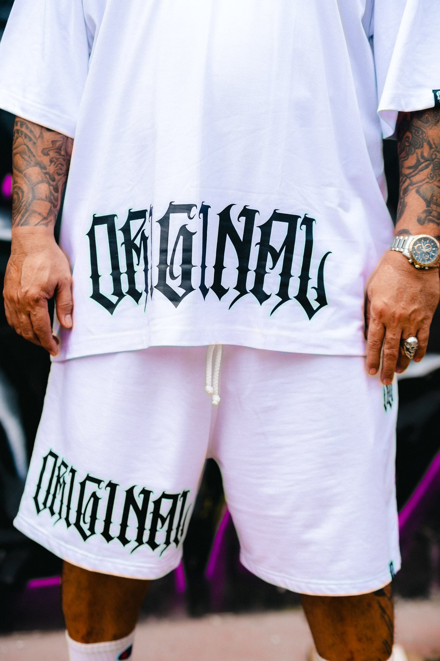 ORIGINAL GROUNDERS SWEATSHORT WHITE
