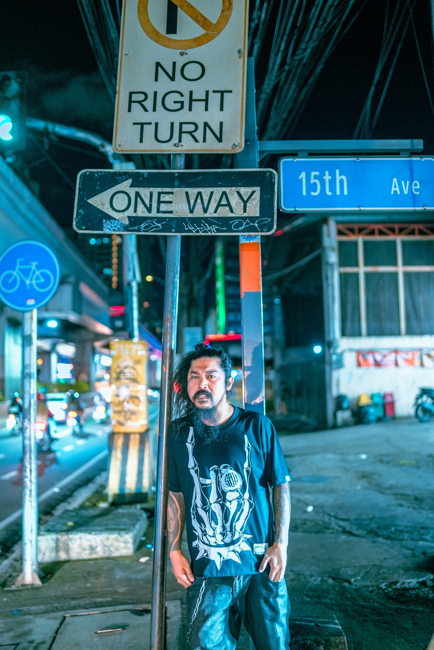 TG RAKENROL MONO BIG LOGO BLACK TEE