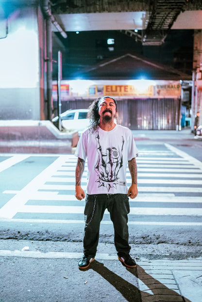 TG RAKENROL MONO BIG LOGO WHITE TEE