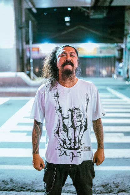 TG RAKENROL MONO BIG LOGO WHITE TEE