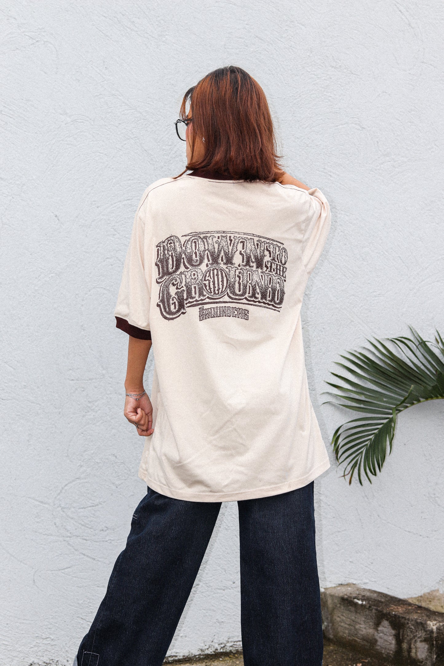 TG SCRIBBLE RINGER OFFWHITE TEE