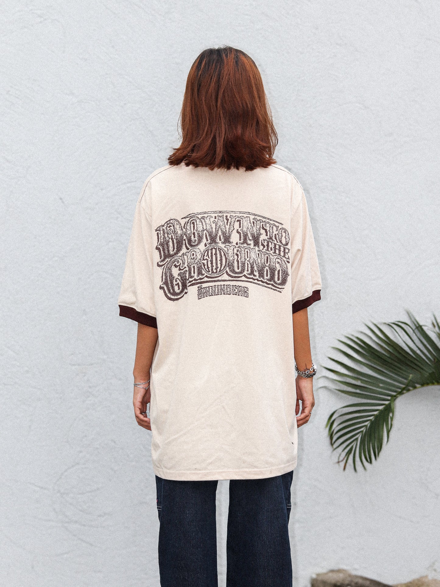TG SCRIBBLE RINGER OFFWHITE TEE