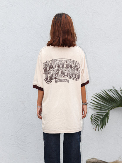 TG SCRIBBLE RINGER OFFWHITE TEE
