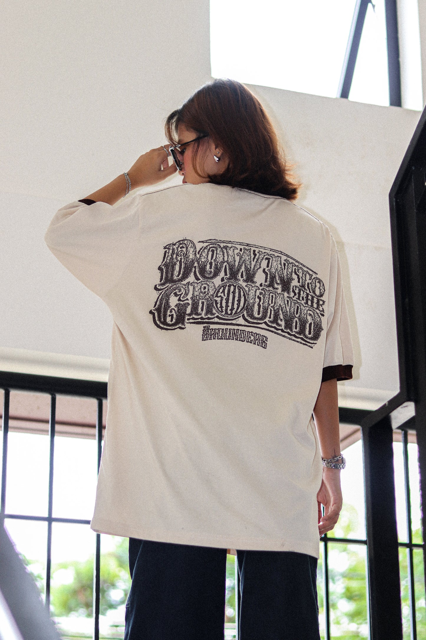 TG SCRIBBLE RINGER OFFWHITE TEE
