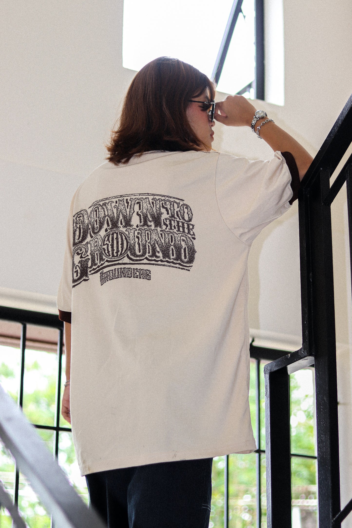 TG SCRIBBLE RINGER OFFWHITE TEE