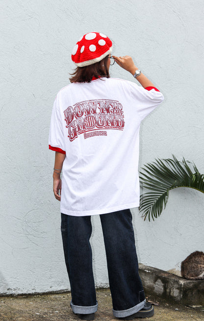 TG SCRIBBLE RINGER WHITE TEE