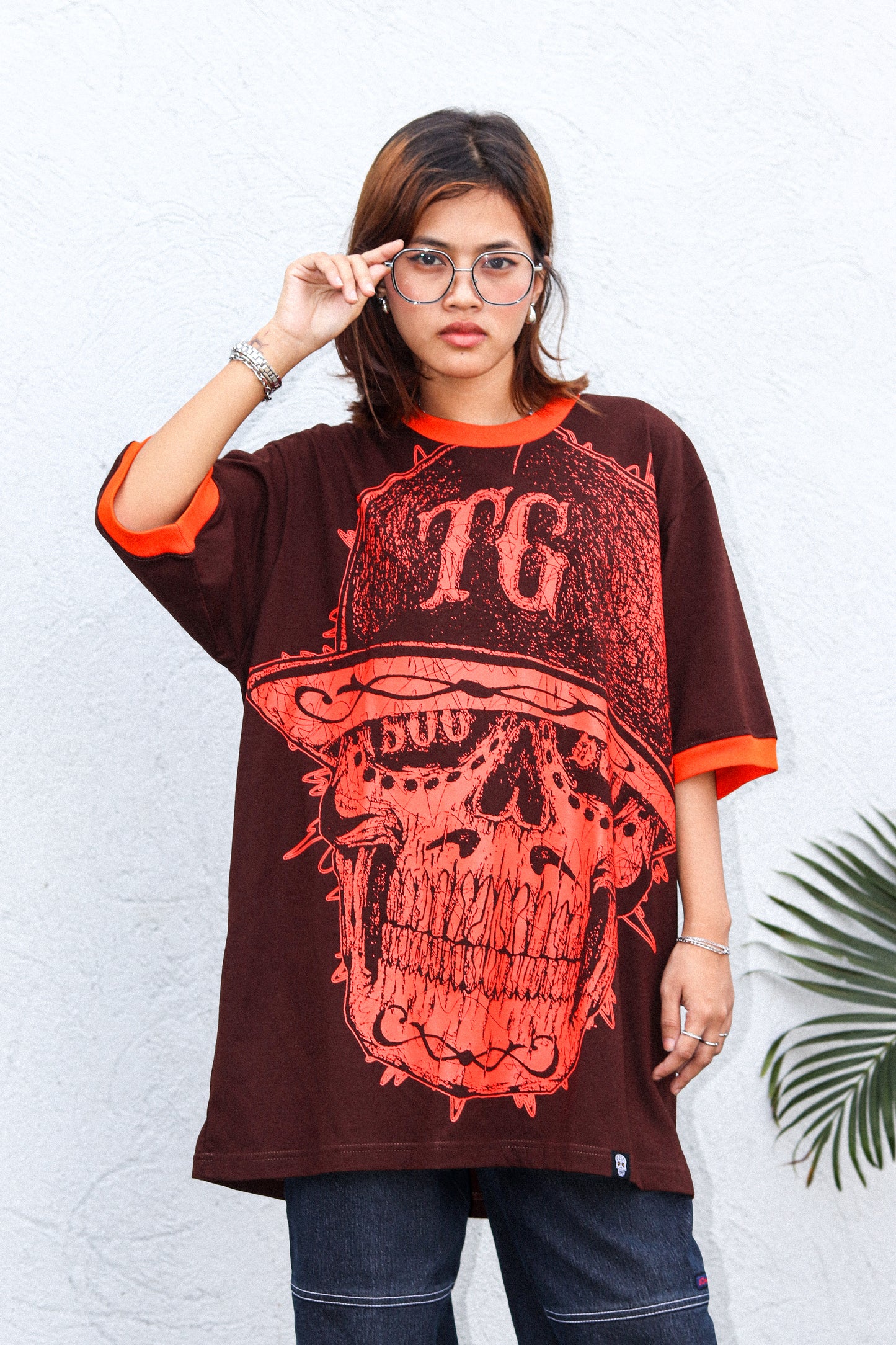 TG SCRIBBLE CHOCO BROWN TEE