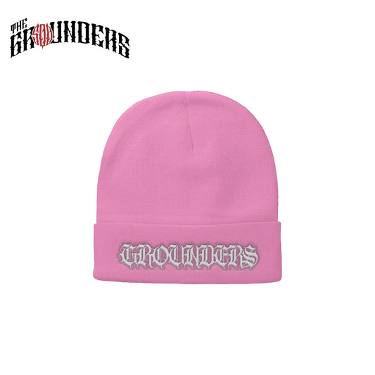 TG PINK BEANIE OLD ENGLISH EMBRO