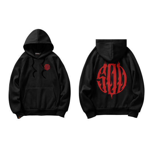 500 OG LOGO | BLACK HOODIE JACKET