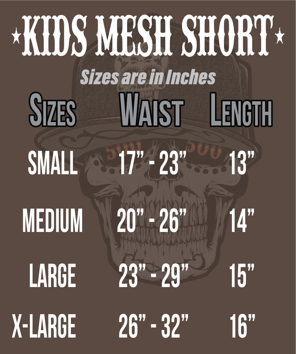 TG DOWN TO THE GROUND MESH SHORT KIDS WEAR
