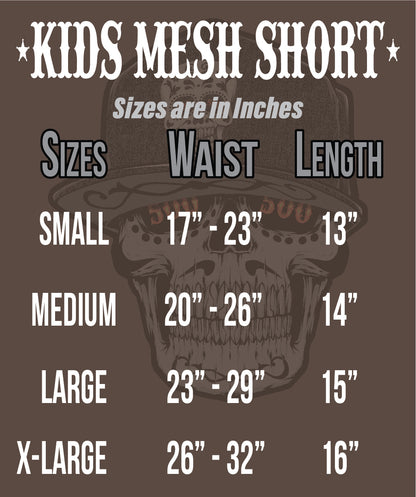 TG DOWN TO THE GROUND MESH SHORT KIDS WEAR