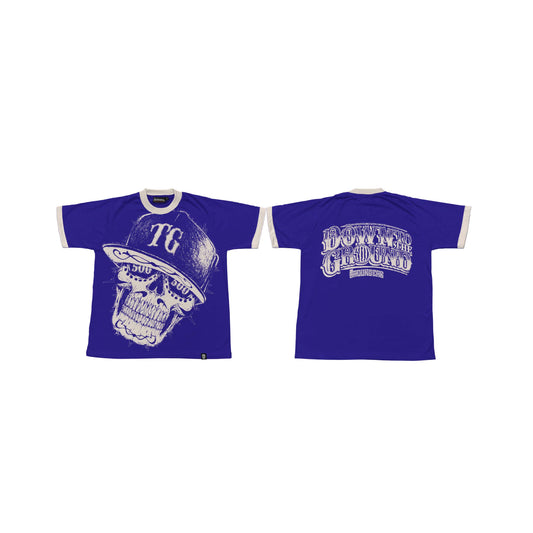 TG SCRIBBLE RINGER ROYAL BLUE TEE