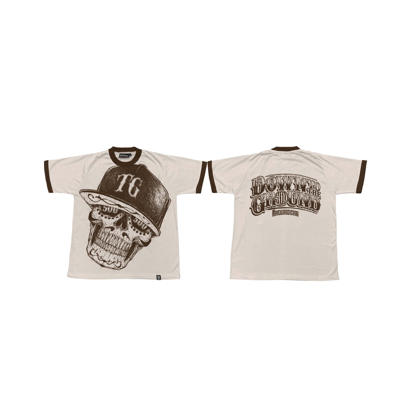 TG SCRIBBLE RINGER OFFWHITE TEE