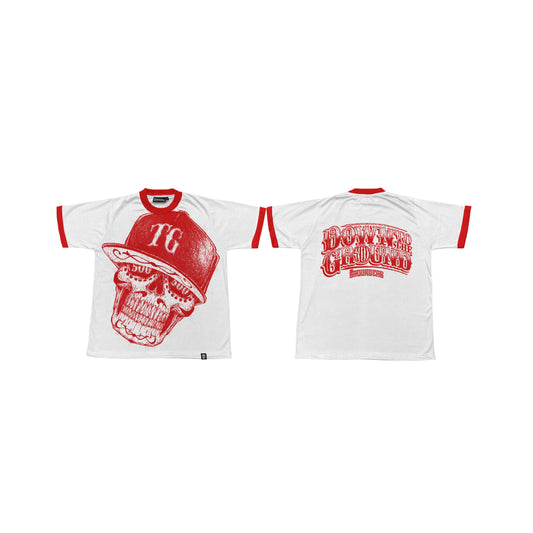 TG SCRIBBLE RINGER WHITE TEE