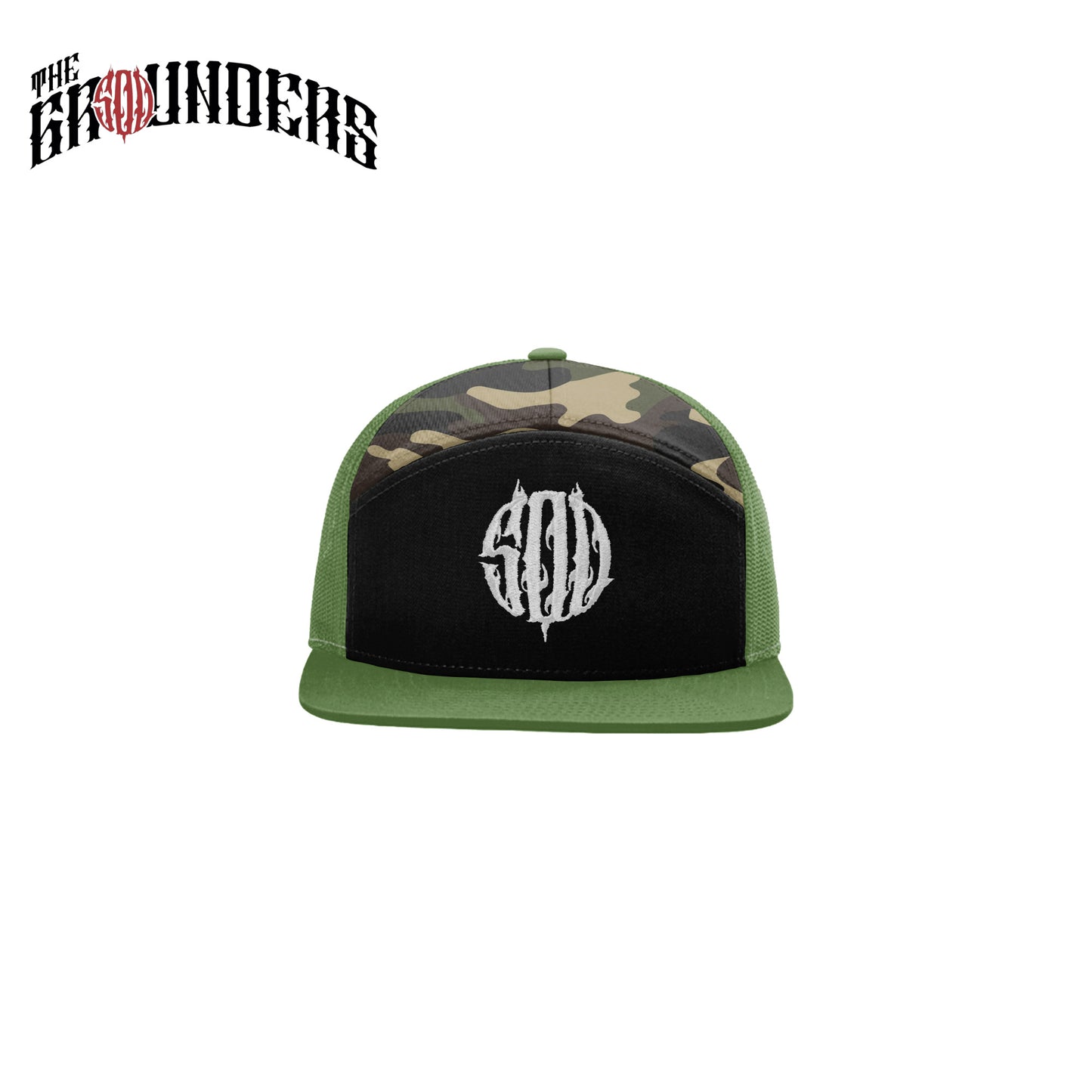 7 PANEL MESH CAP CAMOU