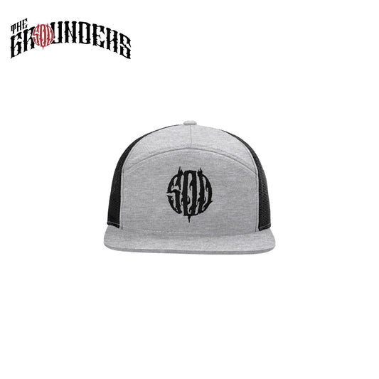 7 PANEL MESH CAP GRAY