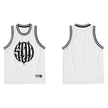 500 OG LOGO | WHITE KNITTED JERSEY