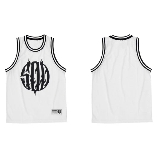 500 OG LOGO | WHITE KNITTED JERSEY