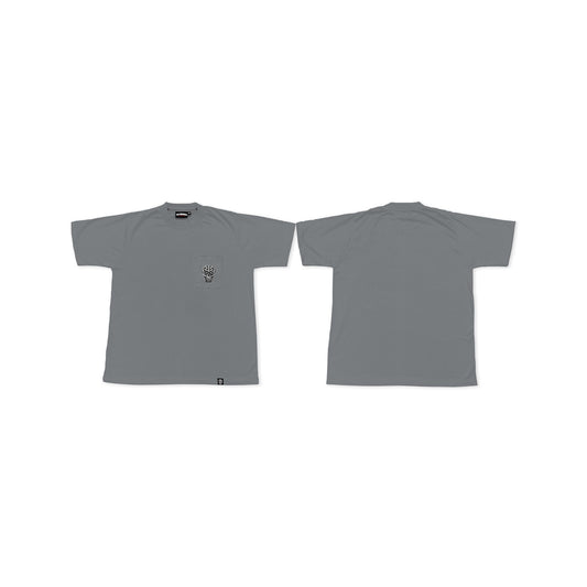 BLUISH GRAY SQUARED POCKET TEE
