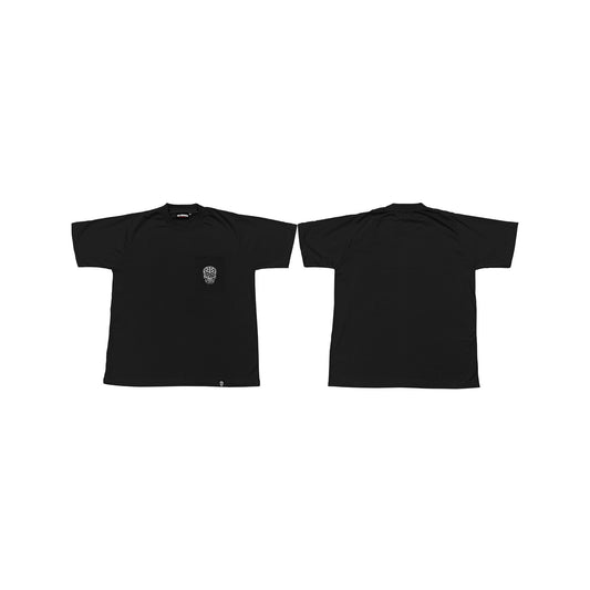 BLACK SQUARED POCKET TEE