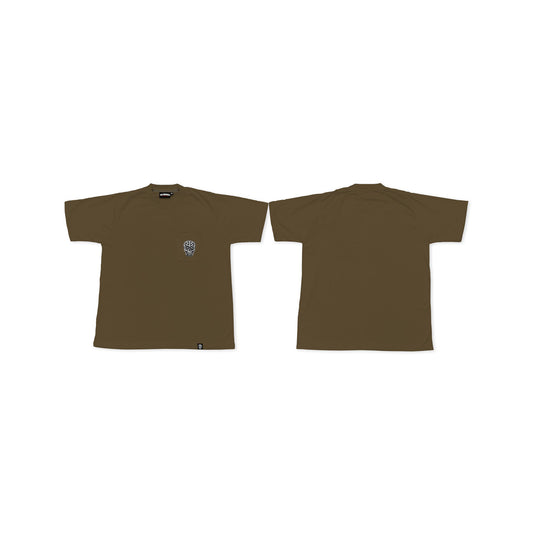 CHOCO BROWN SQUARED POCKET TEE