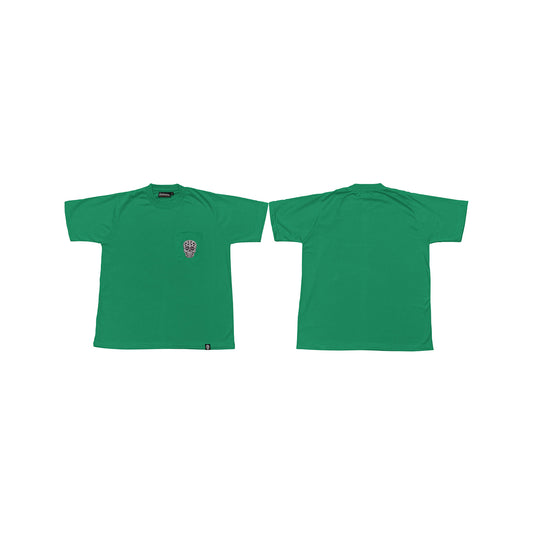 EMERALD GREEN SQUARED POCKET TEE