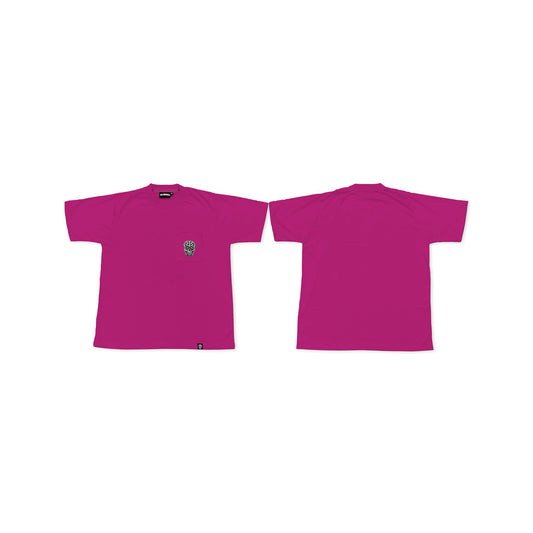 FUCHSIA PINK SQUARED POCKET TEE