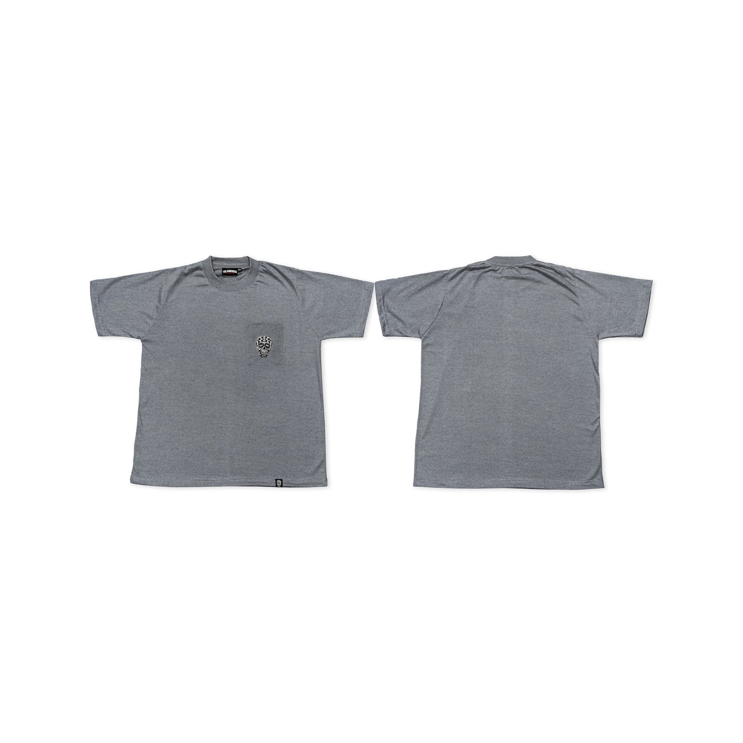 HEATHER GRAY SQUARED POCKET TEE