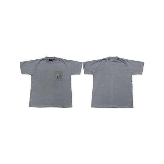 HEATHER GRAY SQUARED POCKET TEE