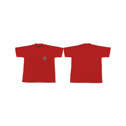 RED SQUARED POCKET TEE