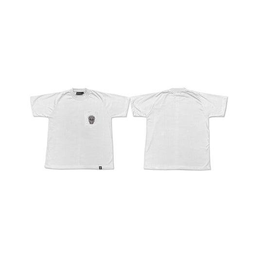 WHITE SQUARED POCKET TEE