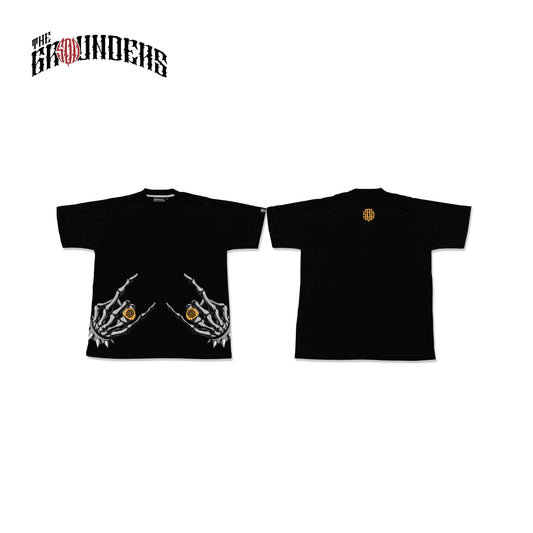 TG RAKENROL COLORED BIG LOGO BLACK TEE